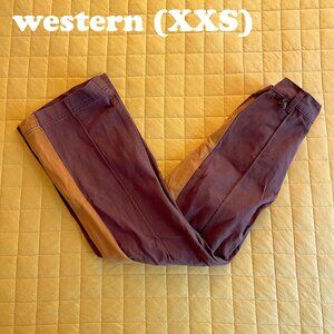 Big Bud Press Mustard Yellow/Fudgesicle Brown Stripe Western Pants